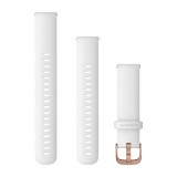 Garmin óraszíj fehér szilikon, Rose Gold csattal (18 mm) (010-12932-0F) (010-12932-0F)