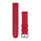 Garmin óraszíj Marq plazma vörös szilikon, ezüst színű csattal (QF 22 mm) (010-12738-17) (G010-12738-17) - Szíj