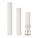 Garmin Quick Release (20 mm) elefántcsont színű szilikon óraszíj, Cream Gold csattal (010-12932-53) (010-12932-53)
