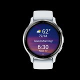 Garmin Venu 3 3,56 cm (1.4") AMOLED 454 x 454 px Ezüst, Fehér Wi-Fi okosóra