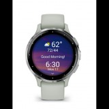 Garmin Venu 3S okosóra zsálya, ezüst kerettel, szilikon szíjjal (010-02785-01) (010-02785-01)