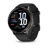 Garmin Venu 4 45mm Slate with Black Silicone Band 010-03014-00