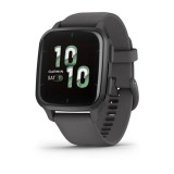 Garmin Venu Sq 2 Slate Aluminium Bezel with Shadow Grey Case and Silicone Band 010-02701-10