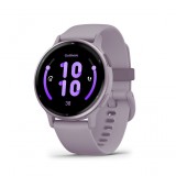 Garmin Vivoactive 5 Metallic Orchid Aluminium Bezel with Orchid Case and Silicone Band 010-02862-13