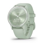 Garmin Vivomove Sport Cool Mint Case and Silicone Band with Silver Accents 010-02566-03
