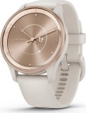 Garmin Vivomove Trend Peach Gold Stainless Steel Bezel with Ivory Case and Silicone Band 010-02665-01