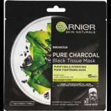 GARNIER Skin Naturals Pure Charcoal Black Sheet Mask Black Algae 28 g (0359347)