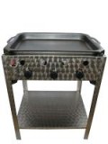 Gáz-Grill BGS-3 P háromégős álló pecsenyesütő, rozsdamentes serpenyővel PB-gáz üzemű