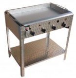 Gáz-Grill BGS-4 PRM négyégős álló pecsenyesütő készülék rozsdamentes serpenyővel PB-gáz üzemű