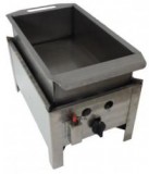 Gáz-Grill BGT-1 LO egyégős-asztali lángossütő készülék, acélserpenyővel, olajleeresztő csappal, PB-gáz üzemű