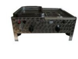 Gáz-Grill BGT-2GP kétégős asztali kombigrill készülék, PB-gáz üzemű