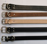 GE Bőr nyakörv bélelt 2×40cm