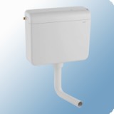 Geberit AP112 Fontana falon kívüli WC tartály magas szereléshez, öblítés-stop működtetésű, vízcsatlakozás oldalról vagy hátulról középen