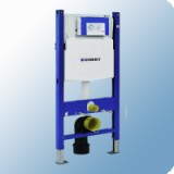 Geberit Duofix Basic fali WC szerelőelem (lábonálló), 112 cm + Delta 12 cm-es falon belüli WC tartály