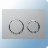 Geberit Omega20 WC tartály nyomólap, kétmennyiséges, matt króm easy-to-clean bevonattal/fényes króm