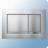 Geberit Omega30 WC tartály nyomólap, kétmennyiséges, matt króm easy-to-clean bevonattal/fényes króm