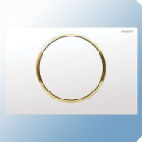 Geberit Sigma10 fehér/arany/fehér nyomólap