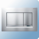 Geberit Sigma30 WC tartály nyomólap, kétmennyiséges, matt króm easy-to-clean bevonattal/fényes króm