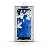Gegeszoft 3D Virágmintás tok - Apple iPhone 12 Mini 2020 (5.4) szilikon tok kék