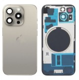 Gegeszoft Apple iPhone 15 Pro (6.1) natúr titán akkufedél