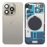 Gegeszoft Apple iPhone 15 Pro Max (6.7) natúr titán akkufedél