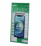 Gegeszoft Apple iPhone 16 Pro Max (6.9) 9D hajlított kerámia keménységű előlapi üvegfólia fekete