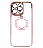 Gegeszoft Beauty Clear - Apple iPhone 15 Pro Max (6.7) kameravédős szilikon tok pink