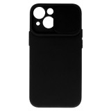Gegeszoft Camshield Soft - Apple iPhone 12 2020 (6.1) por- és kameravédős szilikon tok fekete