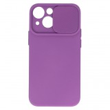 Gegeszoft Camshield Soft - Apple iPhone 14 (6.1) por- és kameravédős szilikon tok lila