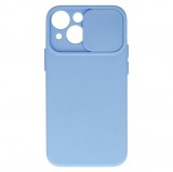 Gegeszoft Camshield Soft - Apple iPhone 14 (6.1) por- és kameravédős szilikon tok világoslila