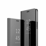 Gegeszoft Clear View Samsung G970F Galaxy S10e fekete oldalra nyíló tükrös tok