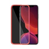 Gegeszoft Fluoreszkáló Apple iPhone 12 Pro Max (6.7) előlapi üvegfólia piros