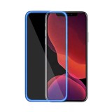 Gegeszoft Fluoreszkáló Apple iPhone XR előlapi üvegfólia kék