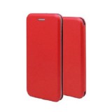 Gegeszoft Forcell Elegance Huawei P40 Lite E oldalra nyíló mágneses könyv tok szilikon belsővel piros