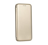 Gegeszoft Forcell Elegance Samsung A605 Galaxy A6 Plus oldalra nyíló mágneses könyv tok szilikon belsővel arany