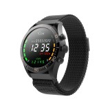 Gegeszoft Forever AW-100 AMOLED ICON okosóra Bluetooth 5.0 lépésszámlálóval, pulzusmérővel, alvásfigyeléssel fekete