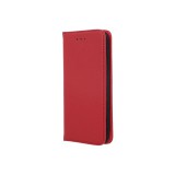 Gegeszoft Genuine Leather Samsung A135F Galaxy A13 4G oldalra nyíló mágneses bőrhatású könyv tok szilikon belsővel piros
