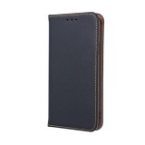 Gegeszoft Genuine Leather Samsung A546 Galaxy A54 5G (2023) oldalra nyíló mágneses bőrhatású könyv tok szilikon belsővel fekete