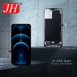 Gegeszoft JH Apple iPhone 12 Pro Max 2020 (6.7) fekete LCD kijelző érintővel (FHD, removable IC)