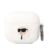 Gegeszoft Karl Lagerfeld 3D Logo NFT Karl Head Apple Airpods 3 szilikon tok fehér (KLA3RUNIKH)