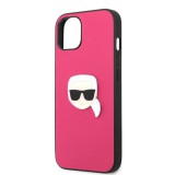 Gegeszoft Karl Lagerfeld Apple iPhone 13 Mini (5.4) PU Leather hátlapvédő tok pink (KLHCP13SPKMP)