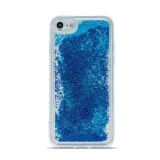 Gegeszoft Liquid Pearl Glitter - Samsung A415 Galaxy A41 kék szilikon tok