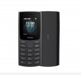 Gegeszoft Nokia 105 (2023) 4G nyomógombos mobiltelefon, kártyafüggetlen, dual SIM, sötétszürke