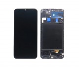 Gegeszoft Samsung A205 Galaxy A20 fekete LCD kijelző érintővel és kerettel