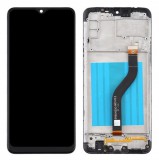 Gegeszoft Samsung SM-A215 Galaxy A21 fekete LCD kijelző érintővel és kerettel