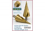 GekO Titanium 4-39mm 13 LÉPCSŐS FÉMFÚRÓ 3mm LÉPCSŐ FÚRÓ