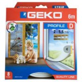 GEKO Tömítőprofil öntapadós gumi   6m "D" fehér (3435868)