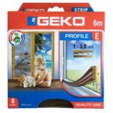 GEKO Tömítőprofil öntapadós gumi   6m "E" barna (3435882)