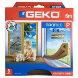 GEKO Tömítőprofil öntapadós gumi   6m "P" barna (3435886)