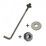 Gelavi Talpszelemen csavar, NATÚR M12x400 anyával alátéttel